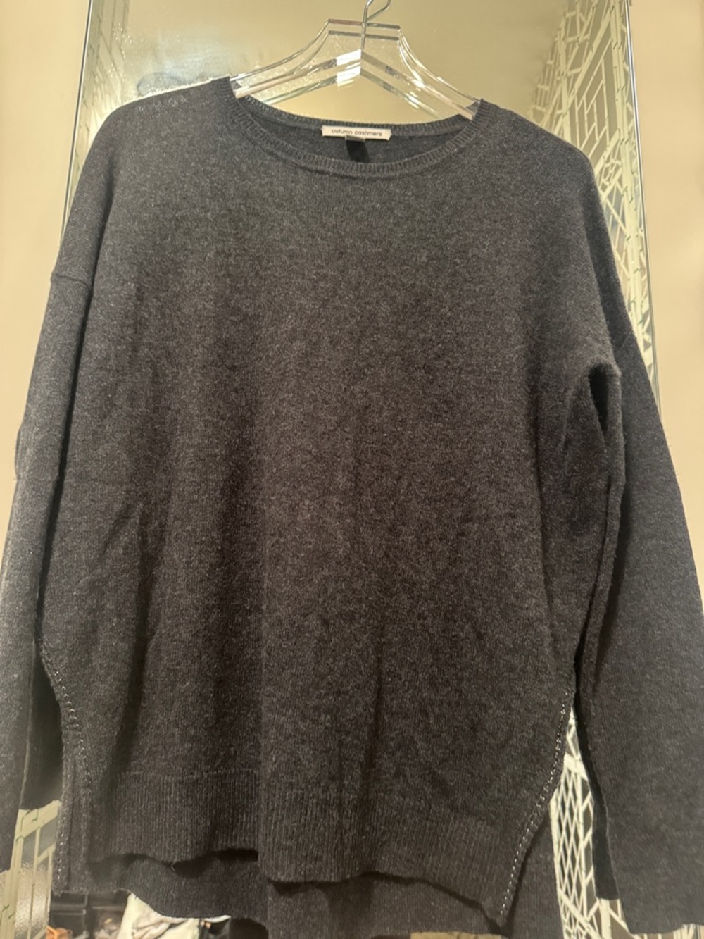 Autumn Cashmere Charcoal Crewneck Sweater